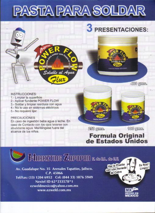 Power Flow Pasta para Soldar
